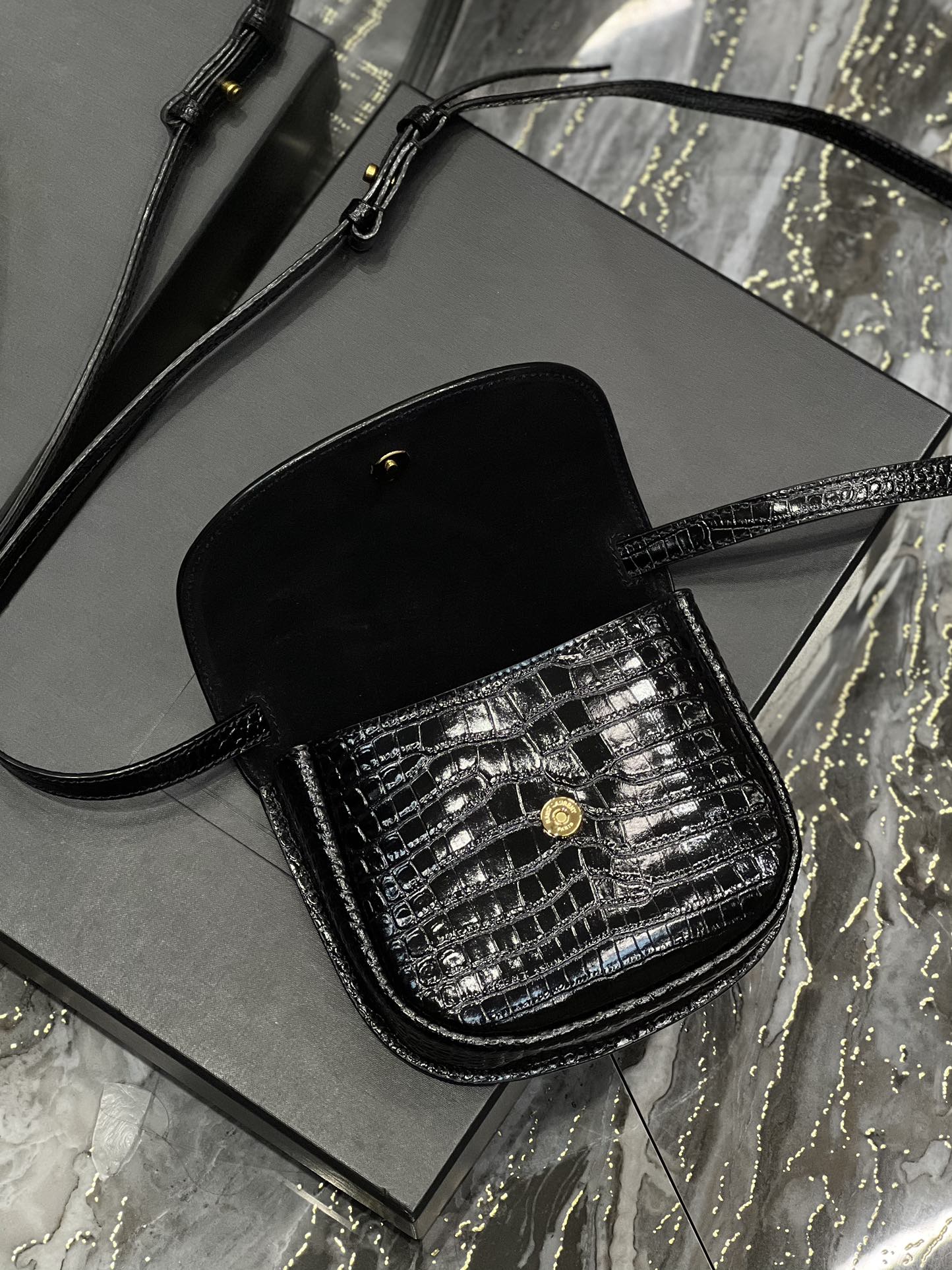 Top Quality Kaia Small Satchel Black For Women, Women’s Bags 7in/18cm YSL? 619740DND0W1000