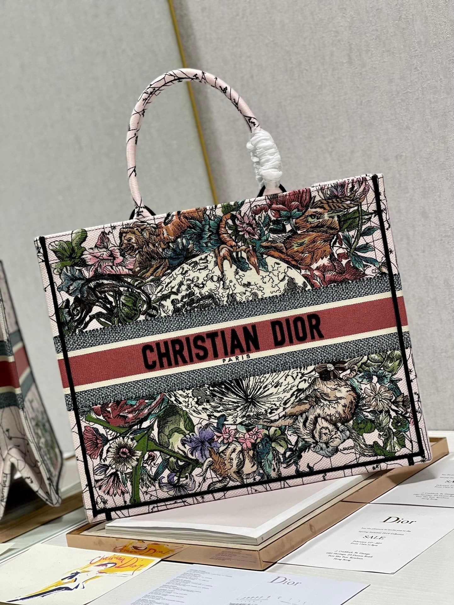 Dior Large Book Tote Multicolor Constellation Embroidery, Multicolor, For Women Women’s Handbags, Shoulder Bags, 42cm CD