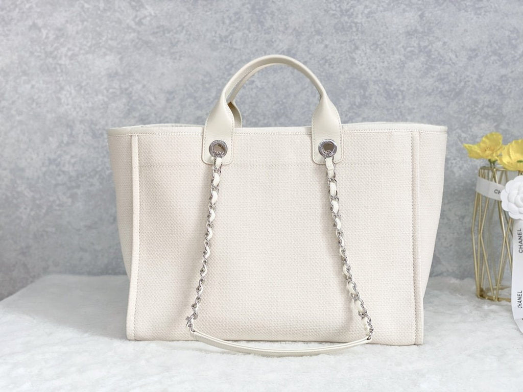 ChanelSmall Shopping Bag SiLouis Vuittoner Hardware Cream For Women, Women’s Handbags, Shoulder Bags 15.2in/39cm AS3257