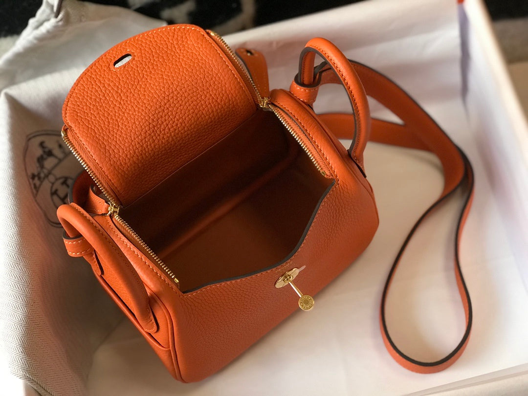 Lindy Mini ClemenBag Orange For Women, WomenÃ¢â‚¬â„¢s Handbags, Shoulder And Crossbody Bags 7.5in/19cm