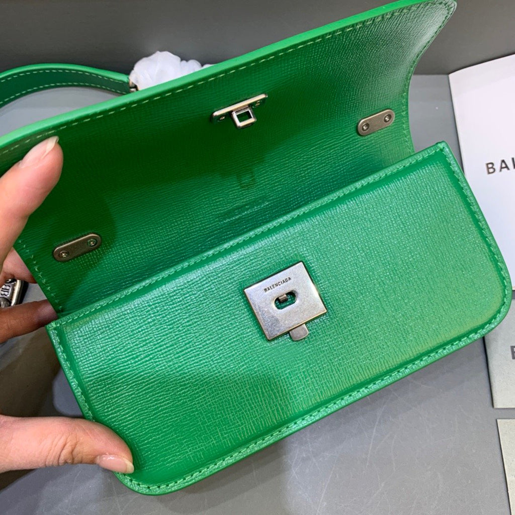 Gossip Small On Chain Shoulder Bag Green, For Women,  Bags 7.4in/19cm