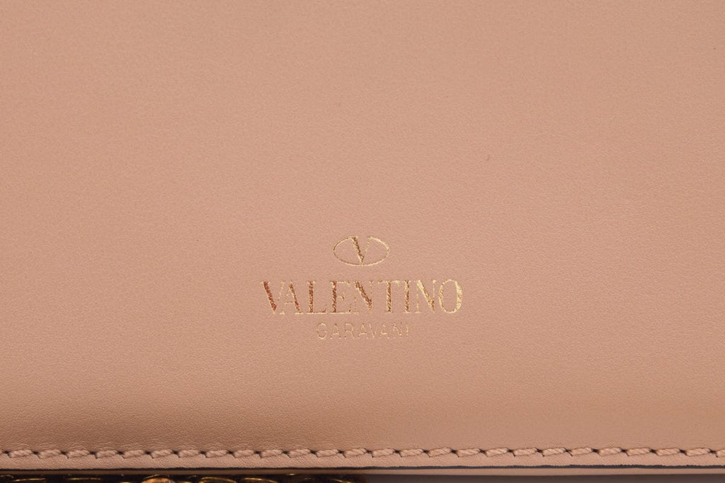 Valentino Garavani Vitello Multi Chain Beige Shoulder Bag