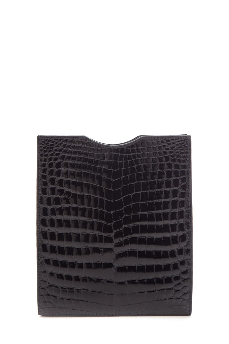 HermÃƒÆ’Ã‚Â¨s Black CrocoDiorle Niloticus Onimaitou Crossbody