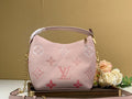 Louis Vuitton Marshmallow Hobo Bag Monogram Empreinte Pink For Women,  Shoulder And Crossbody Bags 9.4in/24cm Louis Vuitton M45697