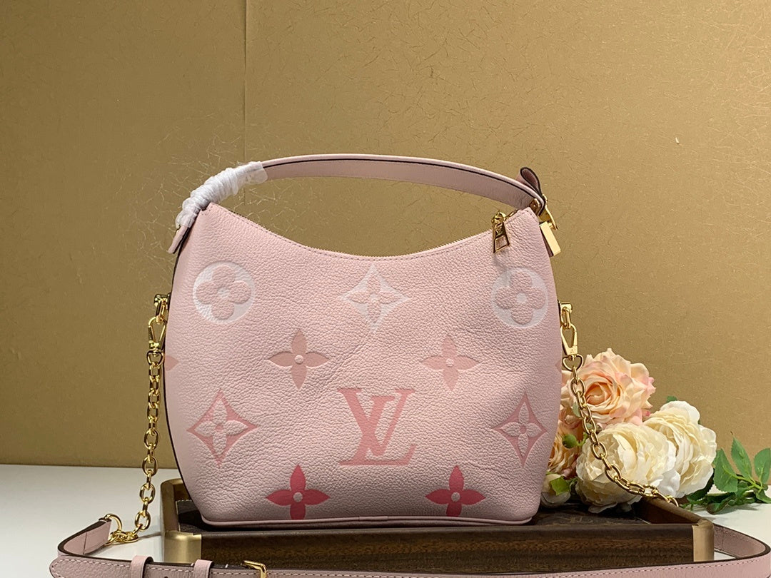Louis Vuitton MarsGLAMIallow Hobo Bag Monogram Empreinte Pink For Women,  Shoulder And Crossbody Bags 9.4in/24cm Louis Vuitton M45697