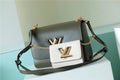 Louis Vuitton Twist MM Bag, Shoulder and Cross Body Bags For Women Kaki / Quartz White 9.1in/23cm Louis Vuitton M59884