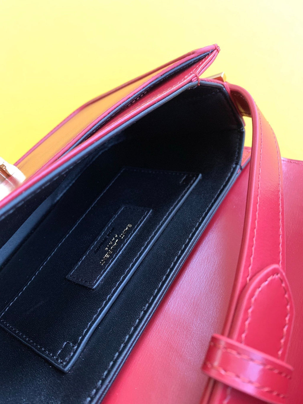 YSSL Solferino Small Satchel Bag Red In Box With Gold Hardware 7in/19cm YSl 6343060SX0W6805