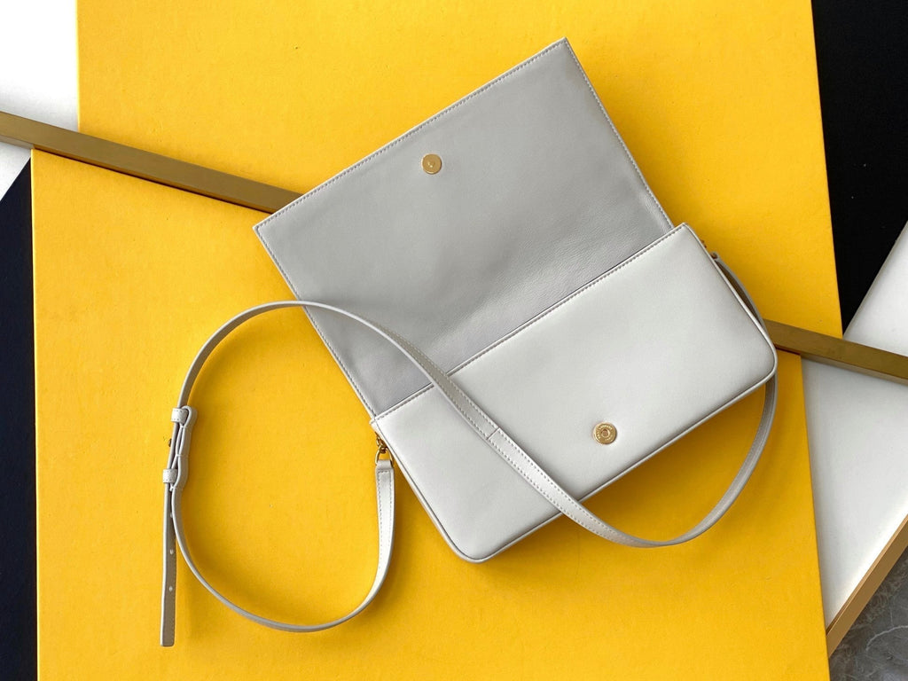 Top Quality Kate 99 Chain Bag White With Gold Hardware For Women 10.2in/26cm YSL