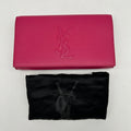 Saint Laurent Belle de Jour Pink Leather Clutch Medium