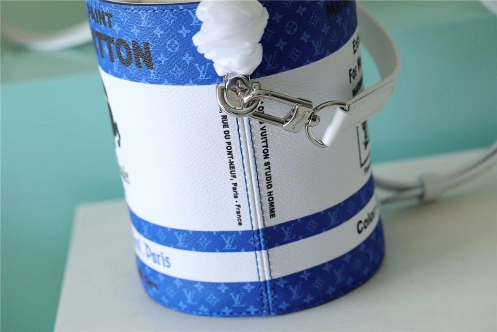Louis Vuitton Paint Can Coated Canvas By Virgil AblohÃƒÂ¢Ã¢â€šÂ¬Ã¢â€žÂ¢s Lagoon For Women, WomenÃƒÂ¢Ã¢â€šÂ¬Ã¢â€žÂ¢s Bags, Shoulder And Crossbody Bags 6.7in/17cm Louis Vuitton M81597