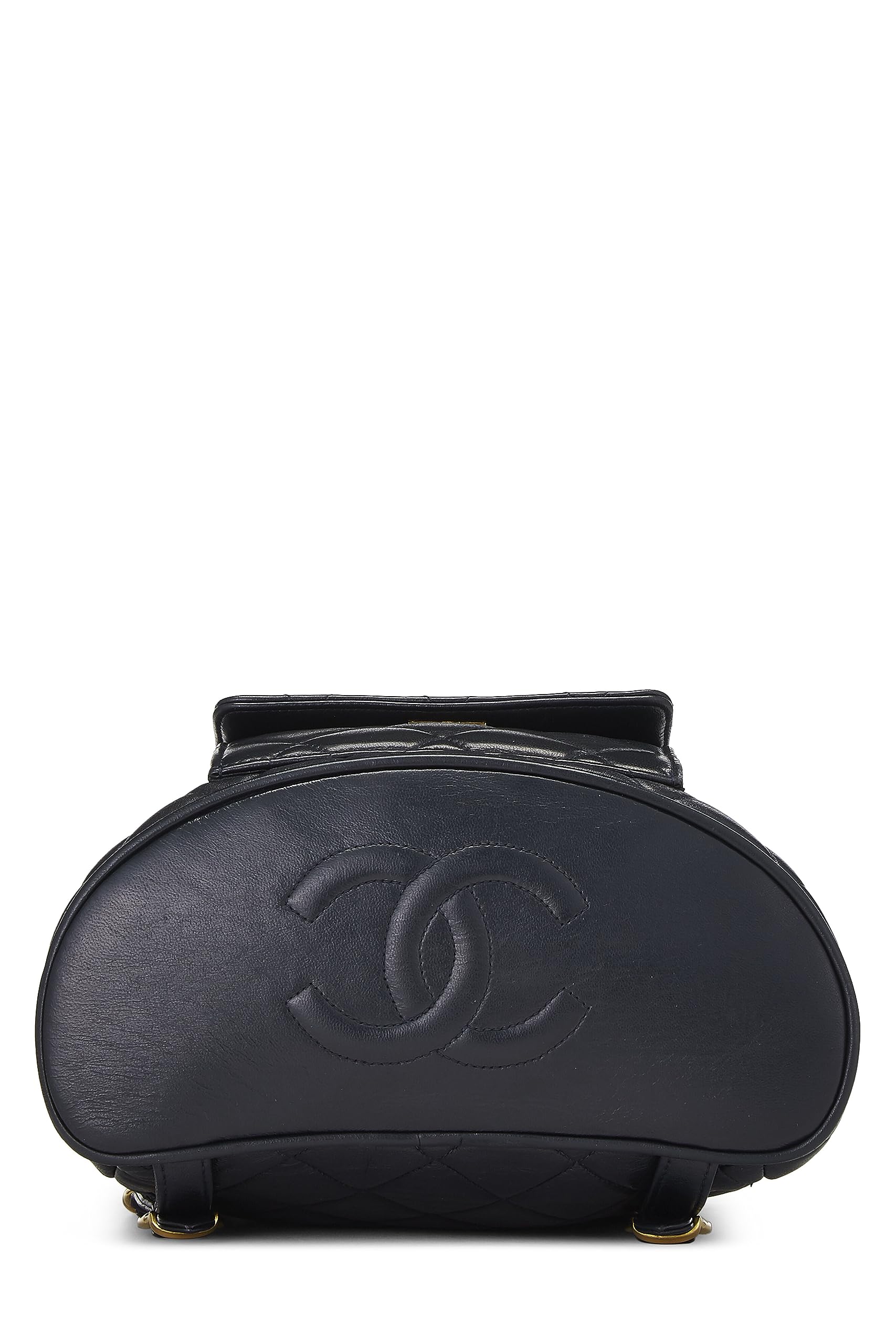 Chanel,  Black Quilted Lambskin 'CC' Classic Backpack Small, Black