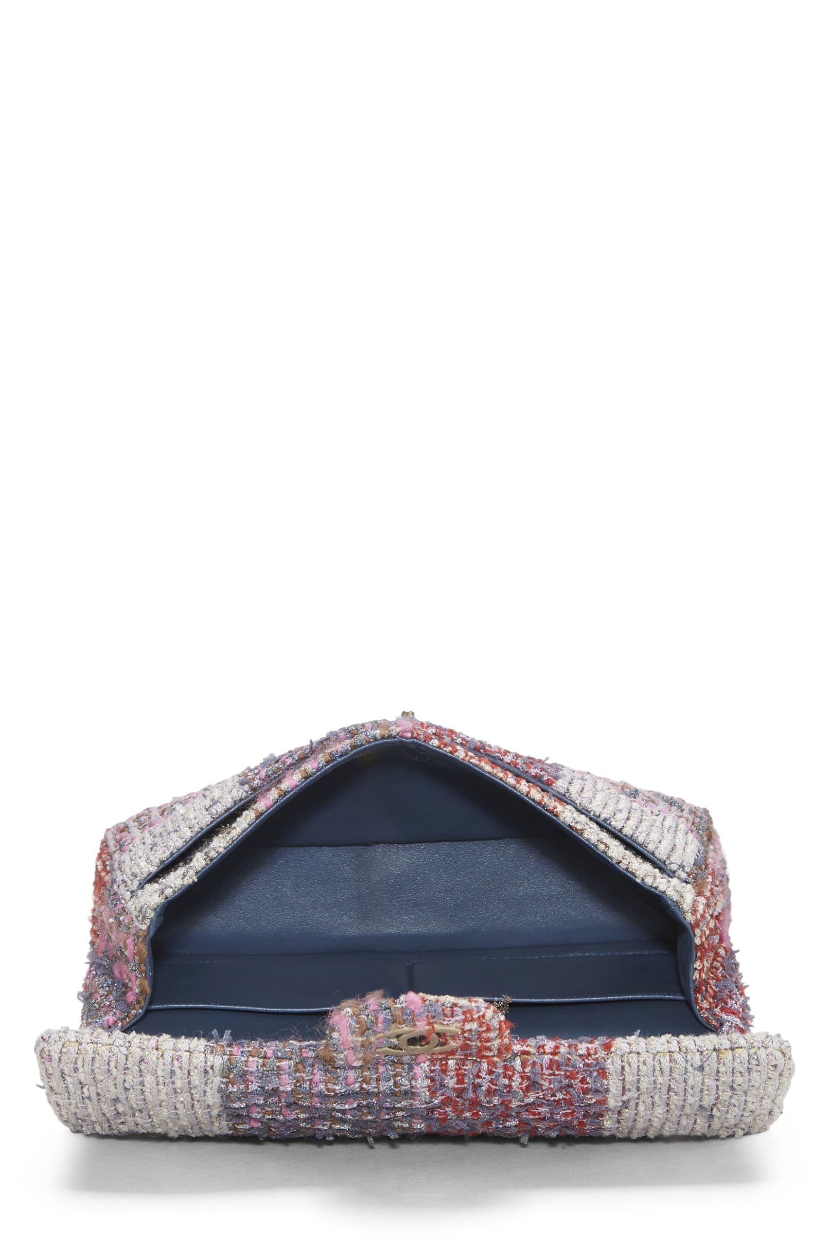 Chanel,  Multicolor Paneled Tweed Classic Double Flap Medium, Multi