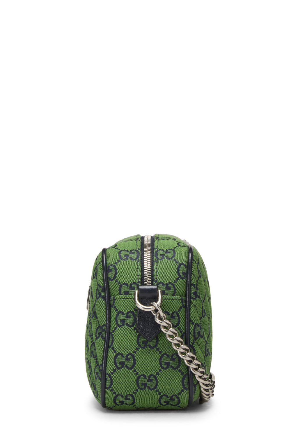 Gucci,  Green Original Gucci Canvas MatelassÃƒÆ’Ã‚Â© Marmont Crossbody Small, Green