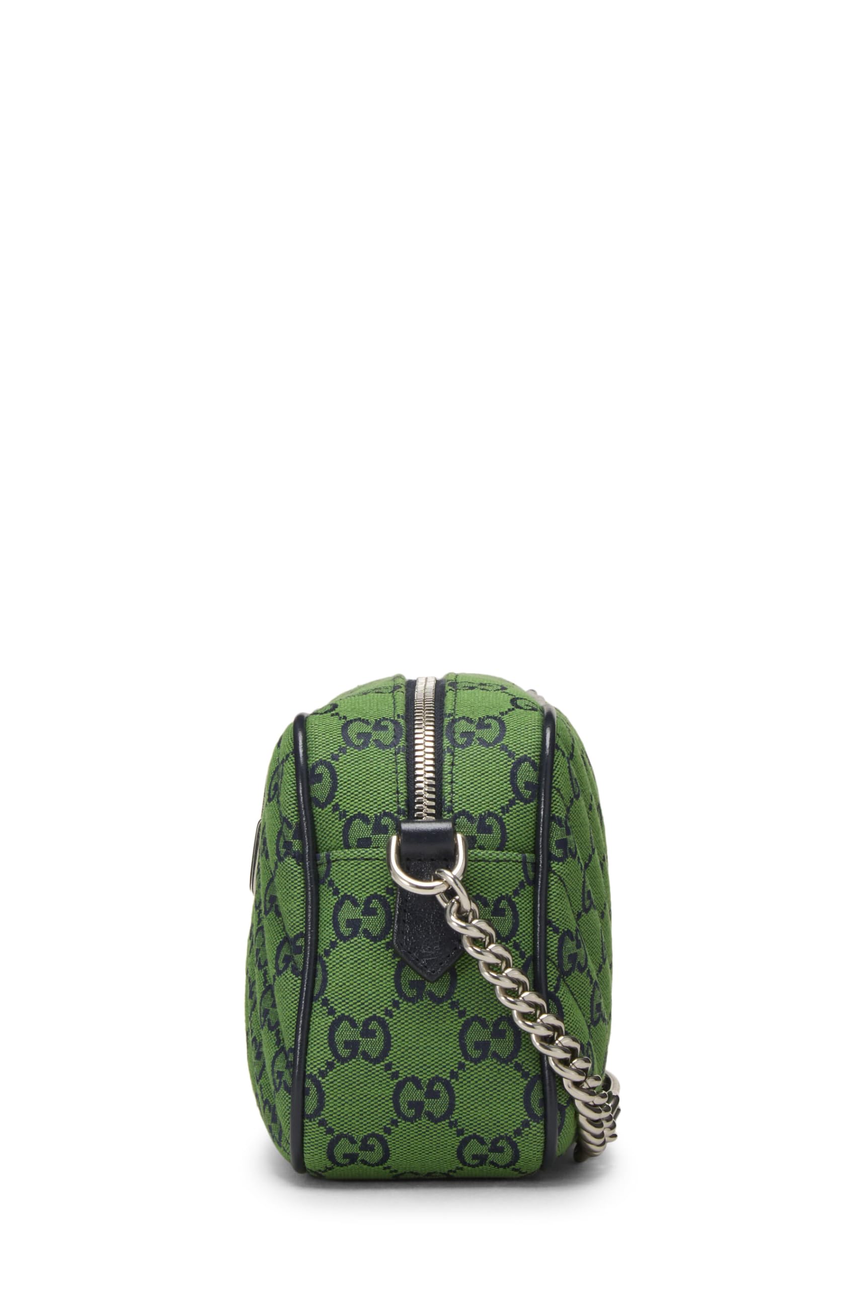 Gucci,  Green Original Gucci Canvas MatelassÃƒÆ’Ã‚Â© Marmont Crossbody Small, Green