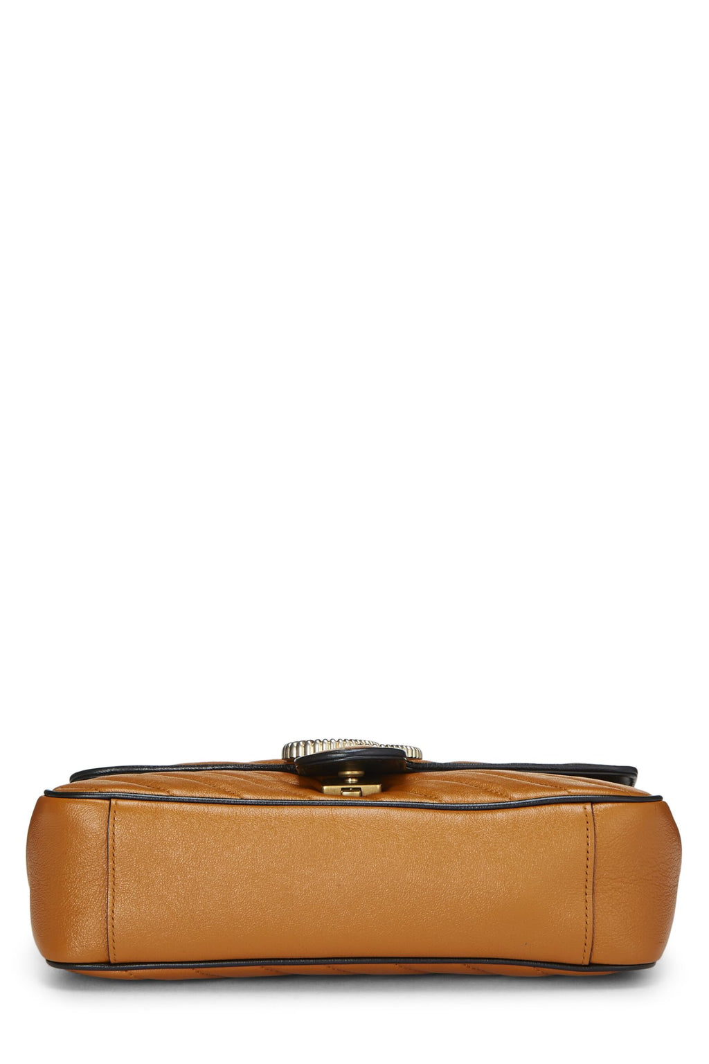 Gucci,  Orange Leather Torchon GG Marmont Shoulder Bag Small, Orange