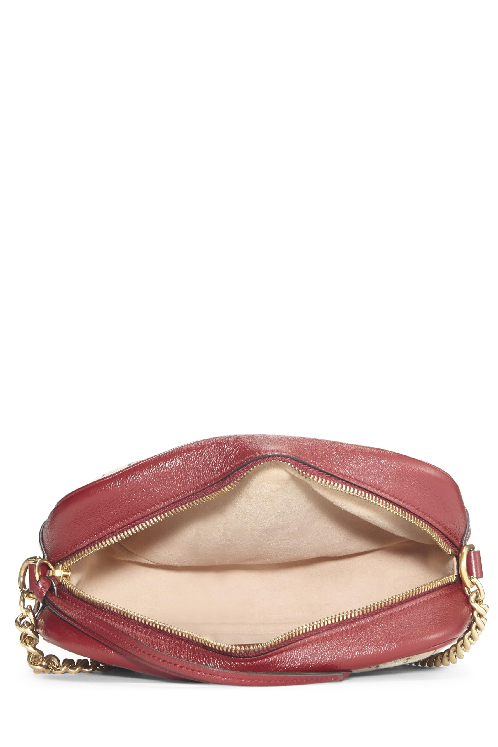 Gucci,  Red Original Gucci Canvas Marmont Crossbody Small, Red