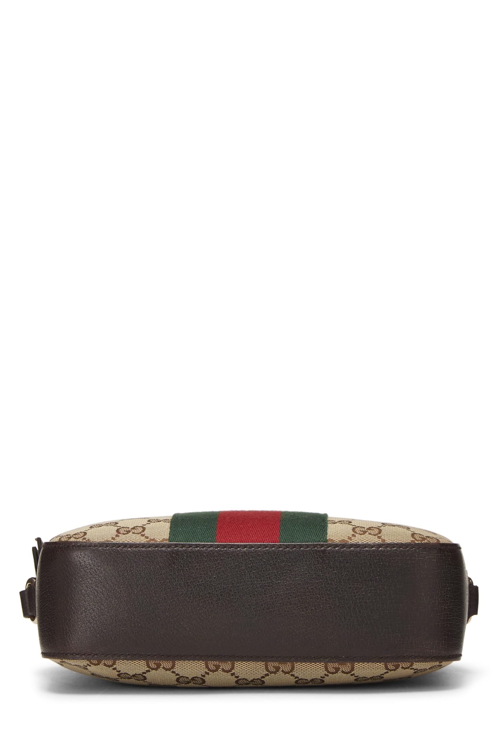 Gucci,  Original GG Canvas Webby Shoulder Bag Small, Brown