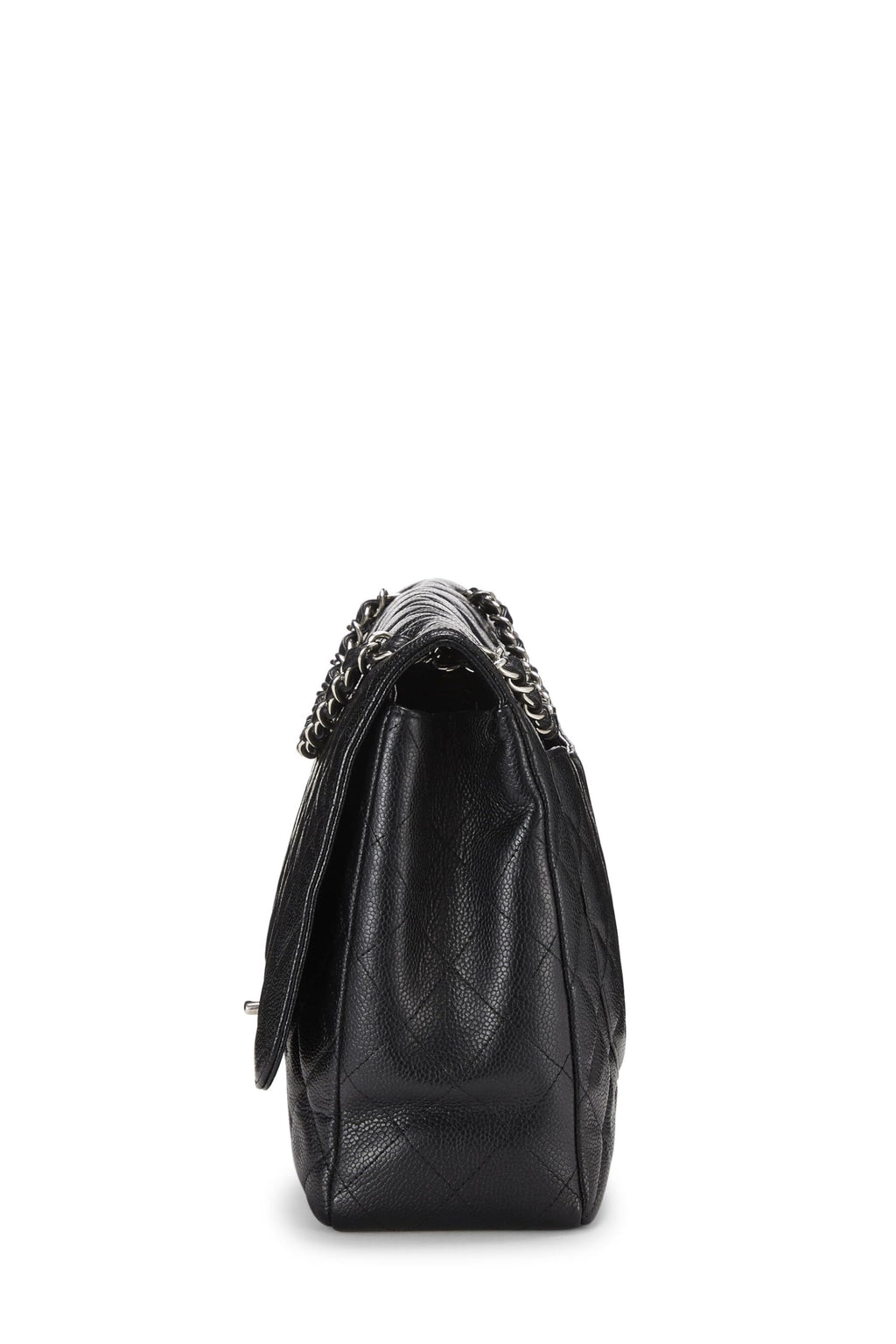 Chanel,  Navy Quilted Lambskin New Classic Flap Maxi, Navy