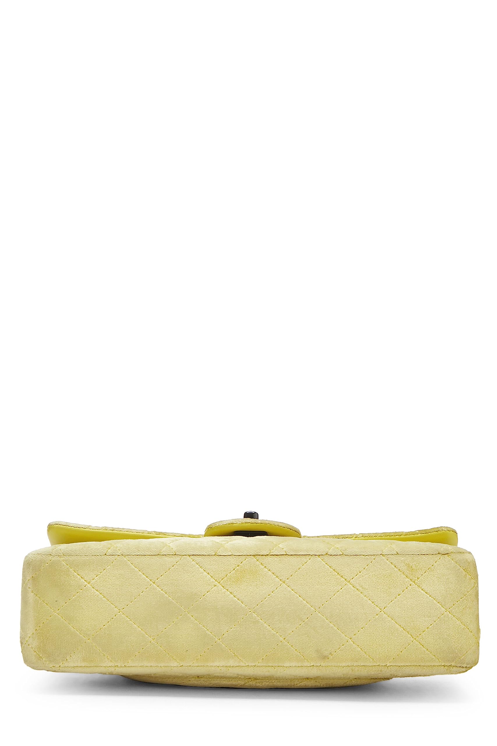 Chanel,  Yellow Quilted VeLouis Vuittonet Classic Double Flap Small, Yellow