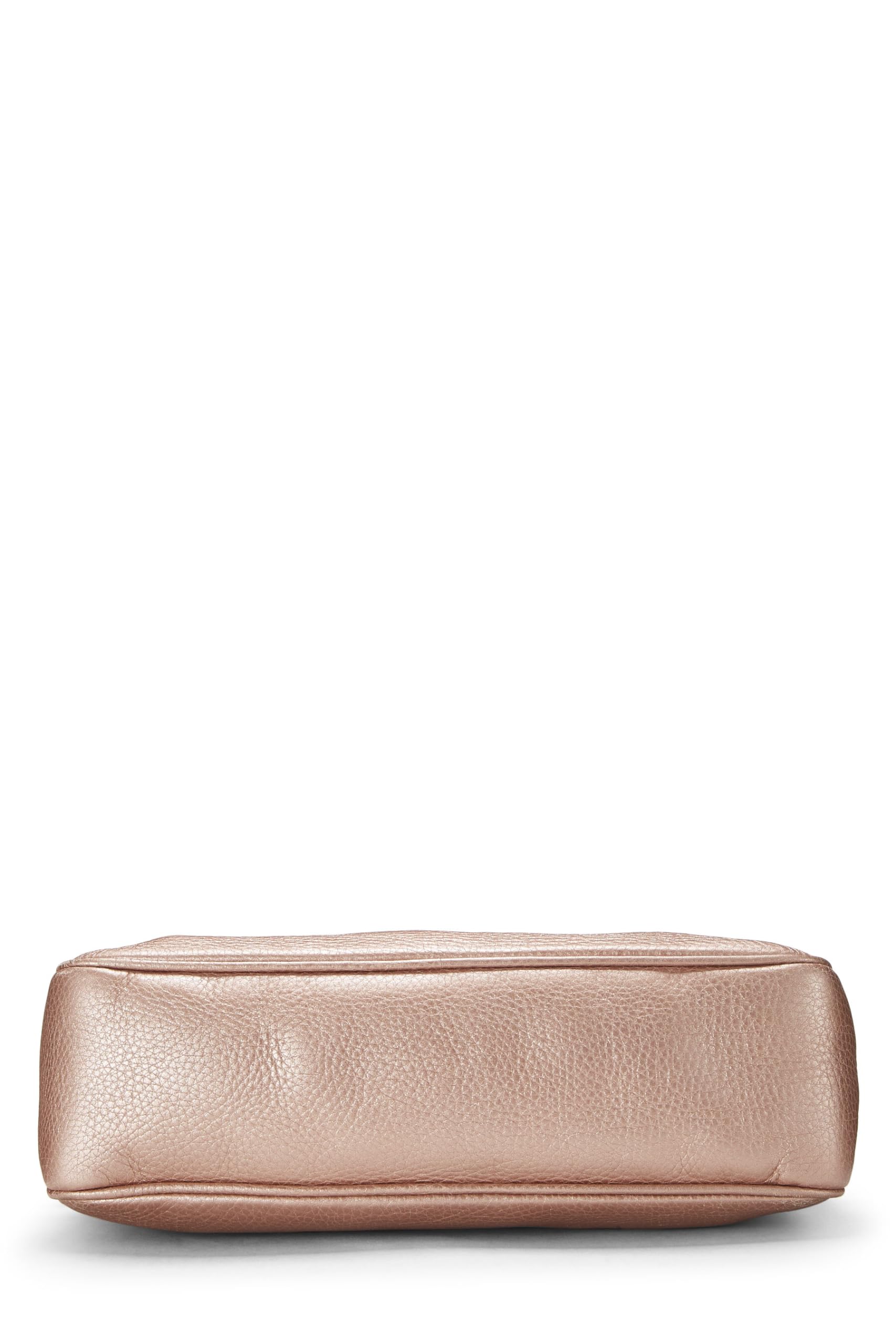 Gucci,  Metallic Pink Grained Leather Soho Chain Shoulder Bag, Pink