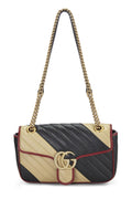 Gucci,  Multicolor Leather Torchon GG Marmont Shoulder Bag Small, Multi