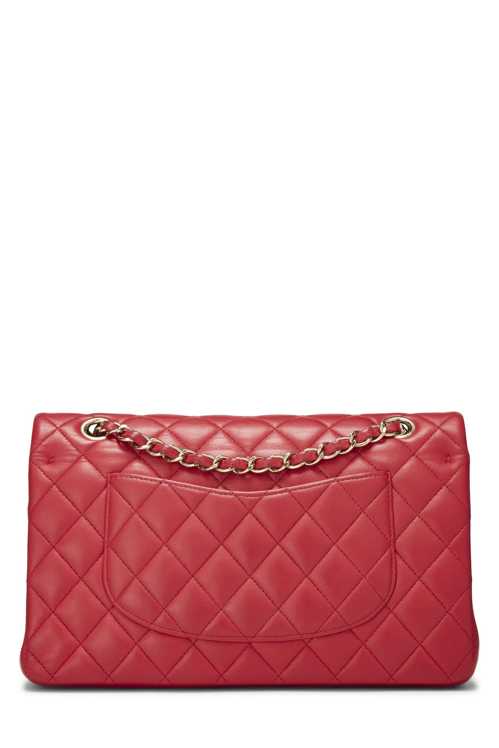 Chanel,  Pink Quilted Lambskin Classic Double Flap Medium, Pink