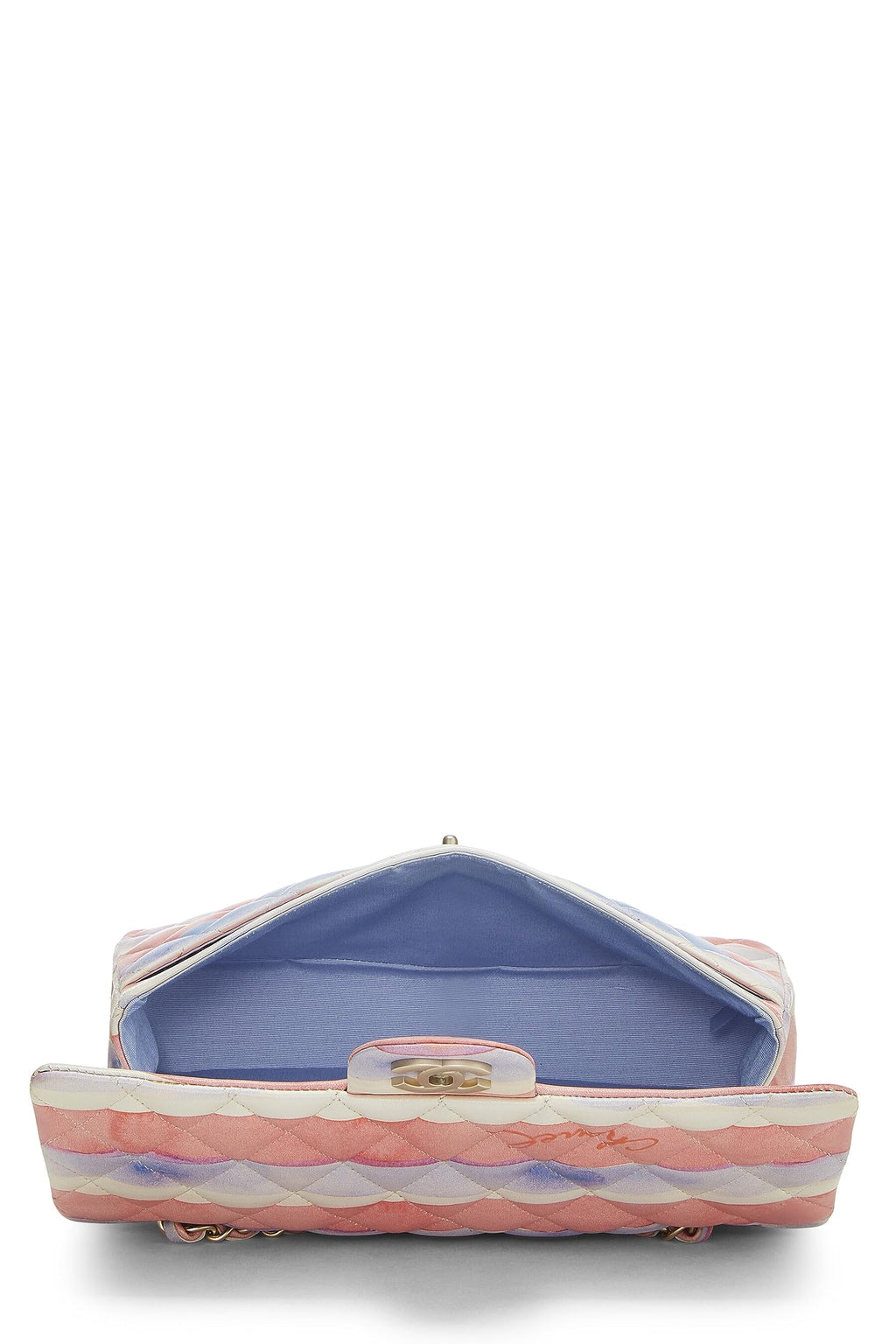 Chanel,  Multicolor Lambskin Watercolor Classic Double Flap Medium, Multi