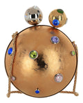Gucci Womens Crystal-Embellished Sphere Clutch