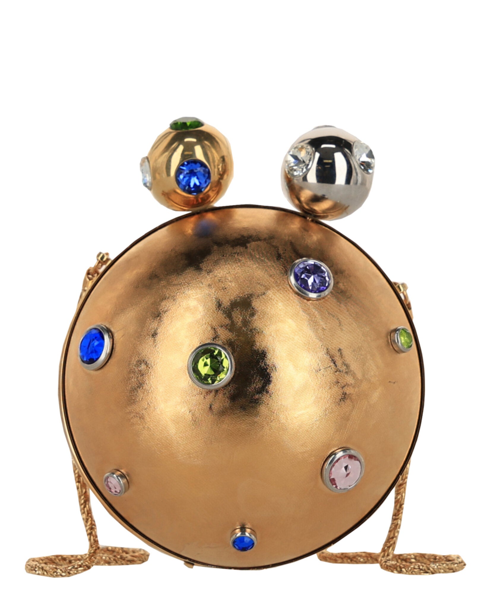 Gucci Womens Crystal-Embellished Sphere Clutch