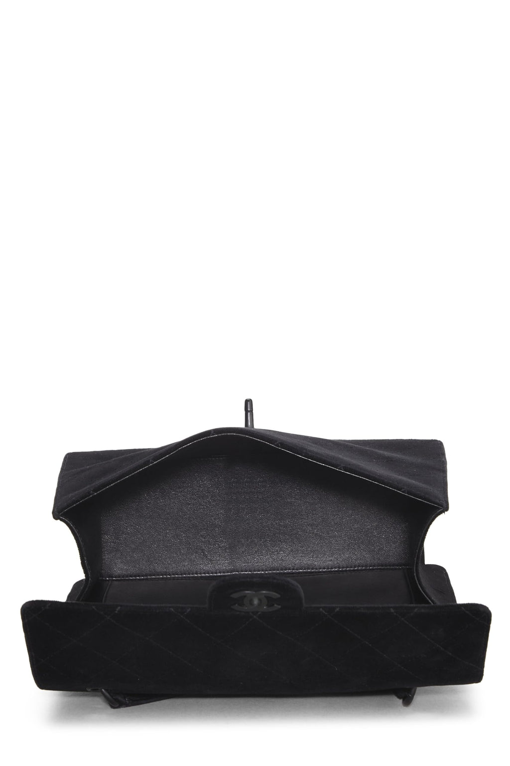 Chanel,  Black Velour Shoulder Bag, Black
