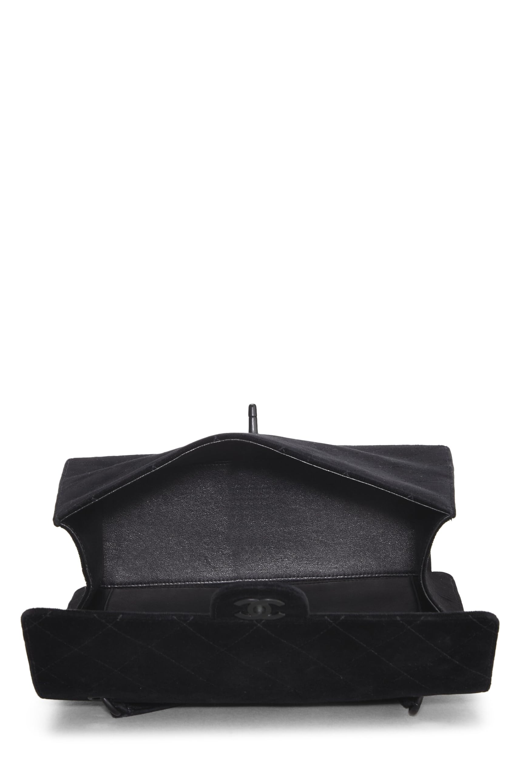 Chanel,  Black Velour Shoulder Bag, Black