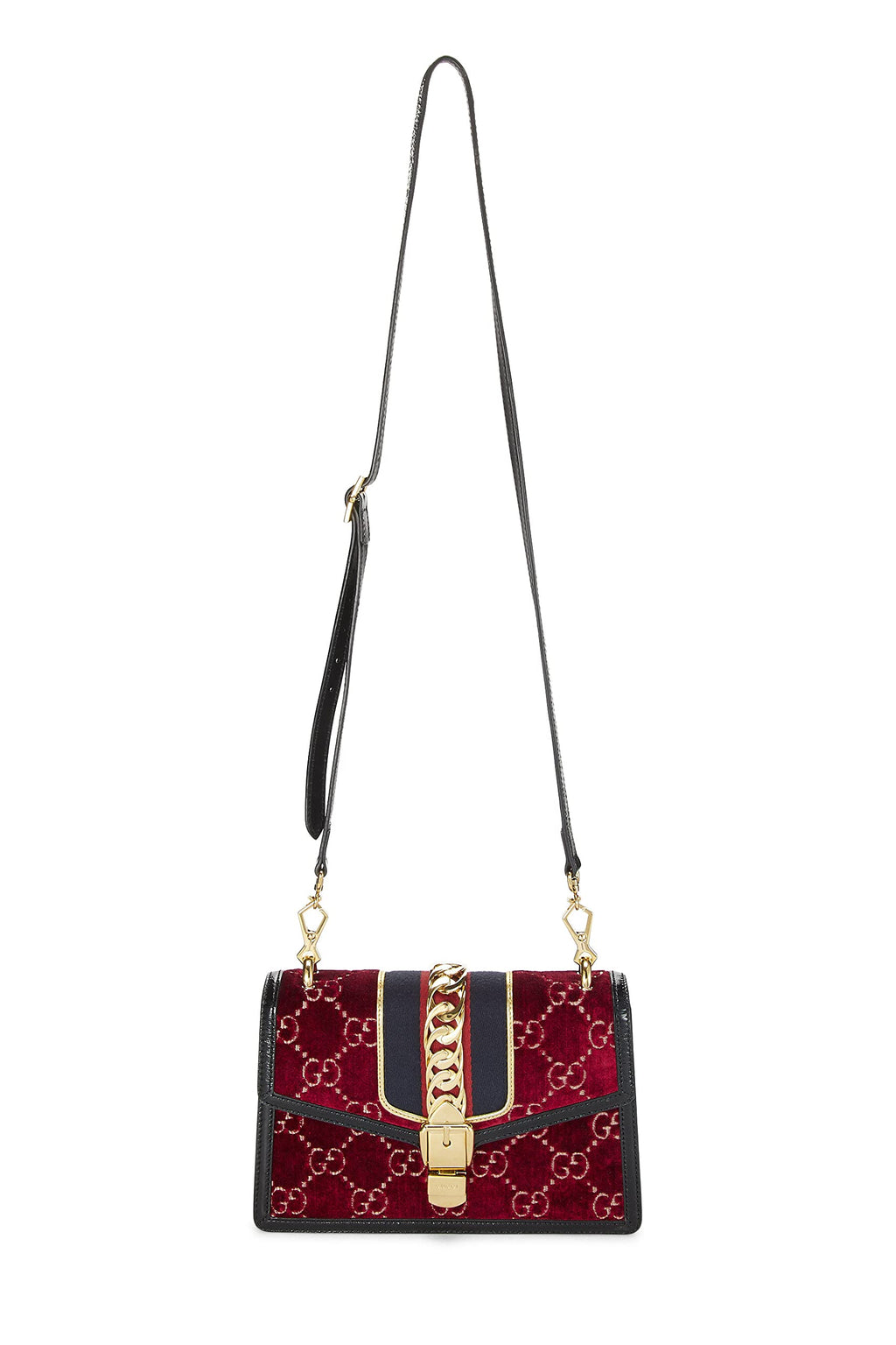 Gucci,  Burgundy VeLouis Vuittonet SyLouis Vuittonie Shoulder Bag, Burgundy
