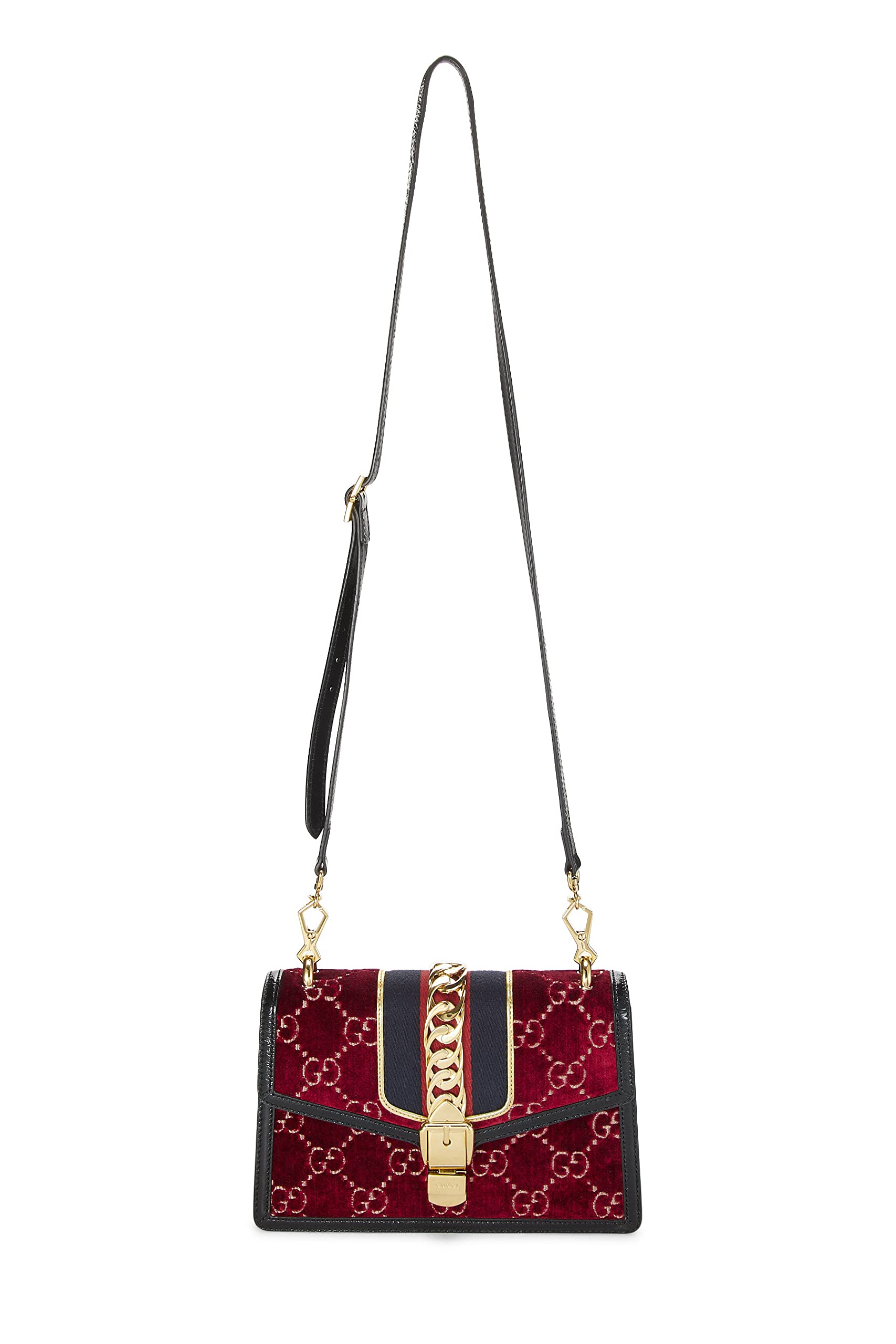 Gucci,  Burgundy VeLouis Vuittonet SyLouis Vuittonie Shoulder Bag, Burgundy