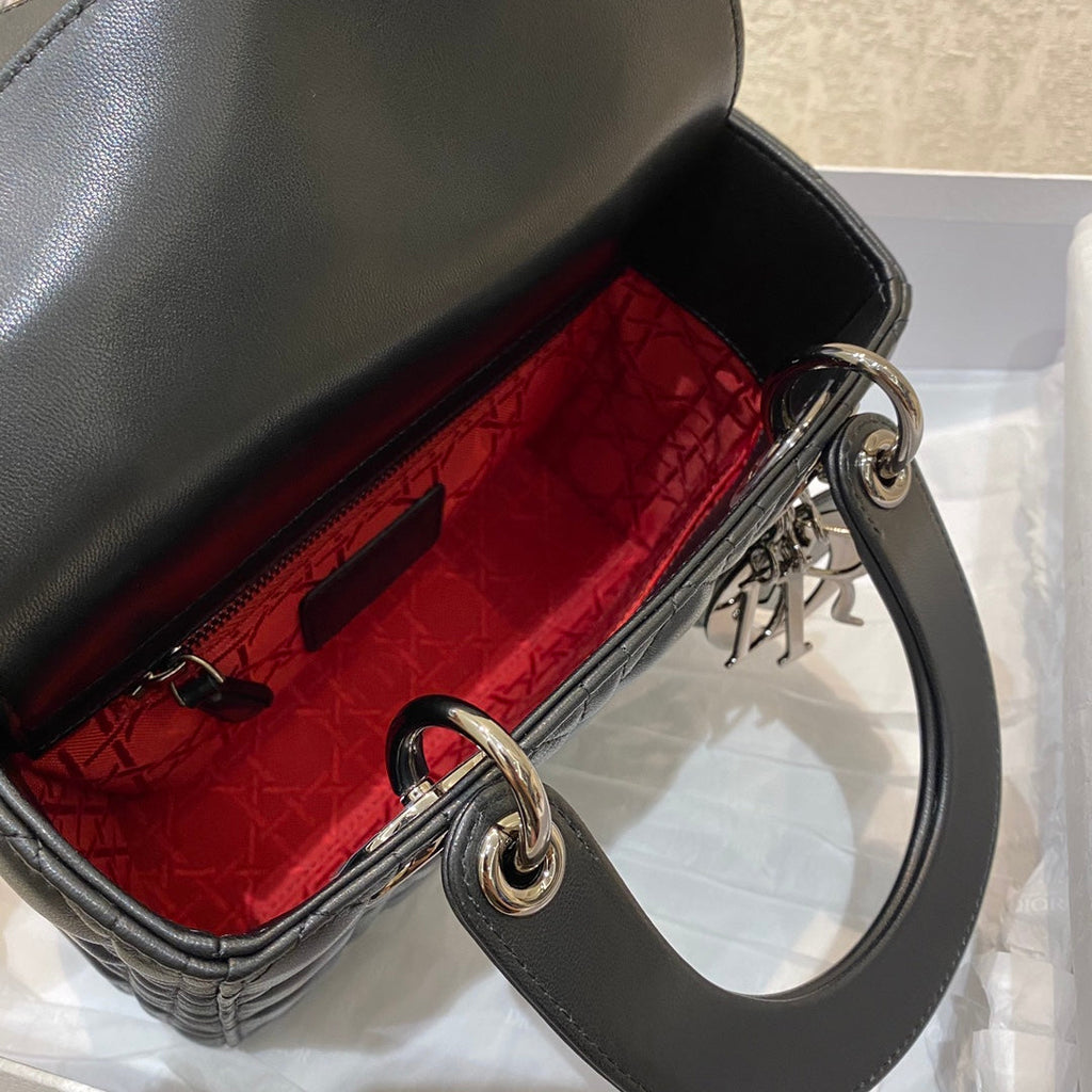 Small Lady Bag SiLouis Vuittoner Hardware, Black, For Women WomenÃ¢â‚¬â„¢s Handbags, Crossbody Bags, 20cm CD