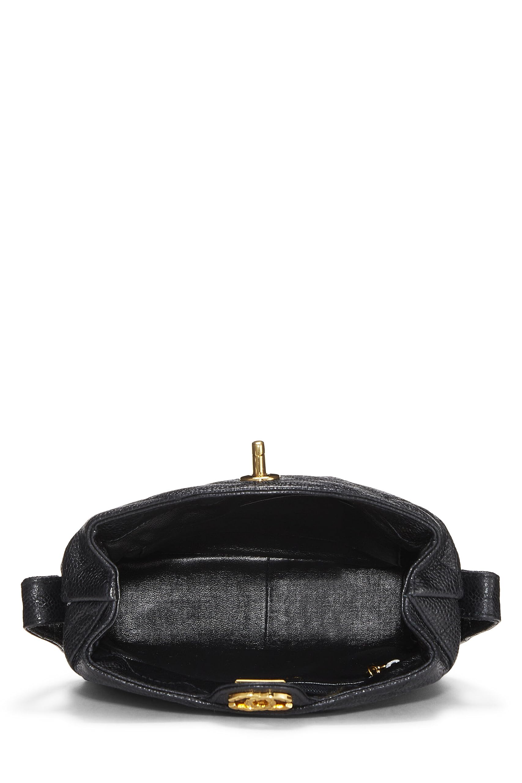 Chanel,  Black Caviar Shoulder Bag, Black