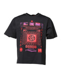 Dolce & Gabbana Black Cotton Graphic Print Crew Neck T-shirt