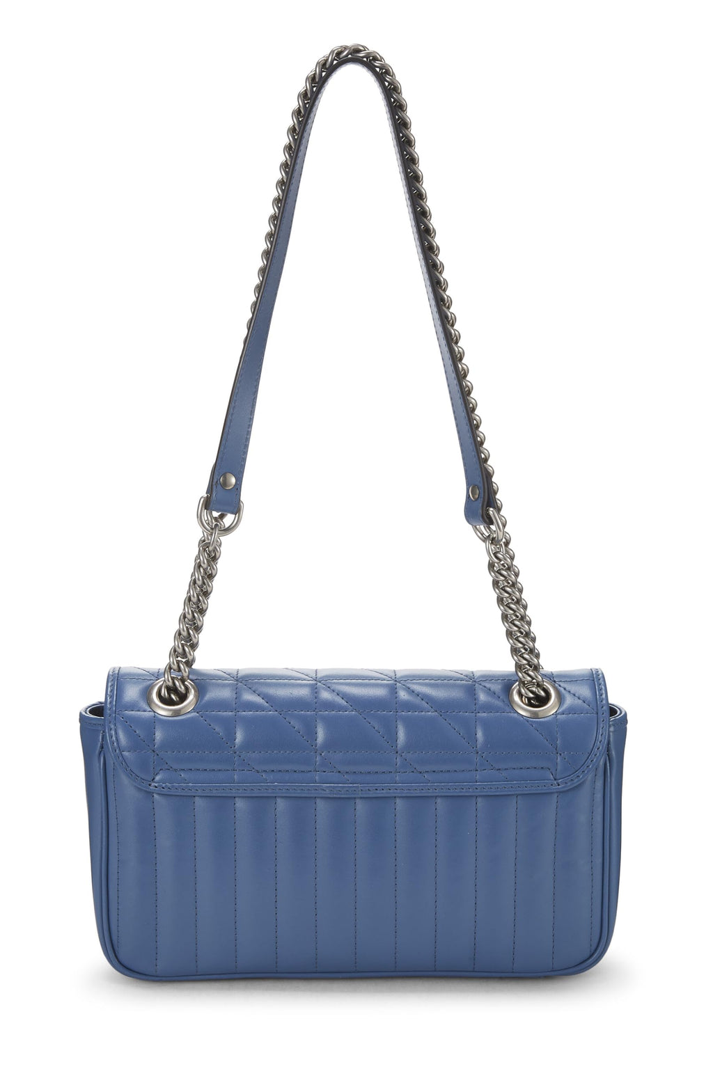Gucci,  Blue Leather Marmont MatelassÃƒÆ’Ã‚Â© Shoulder Bag, Blue