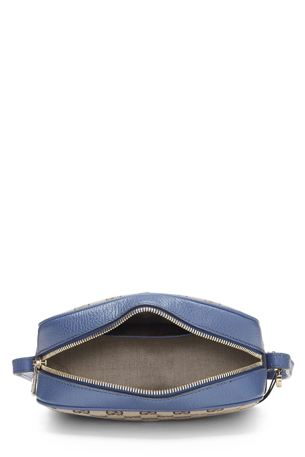 Gucci,  Blue Original Gucci Canvas Bree Crossbody, Blue