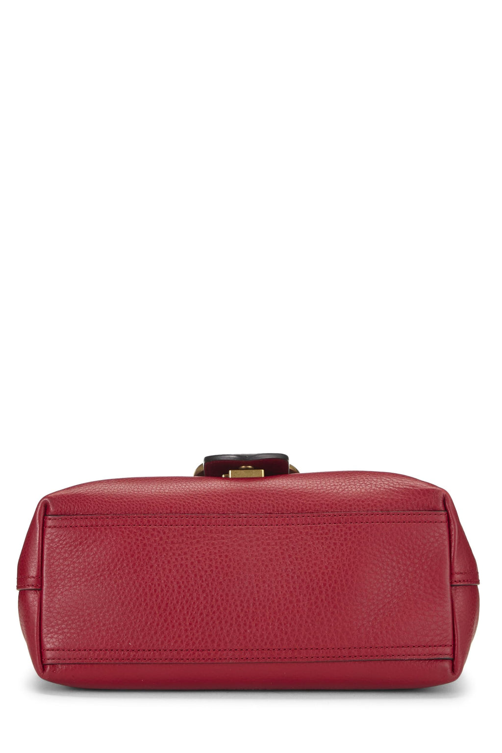 Gucci,  Red Leather GG Marmont Shoulder Bag, Red