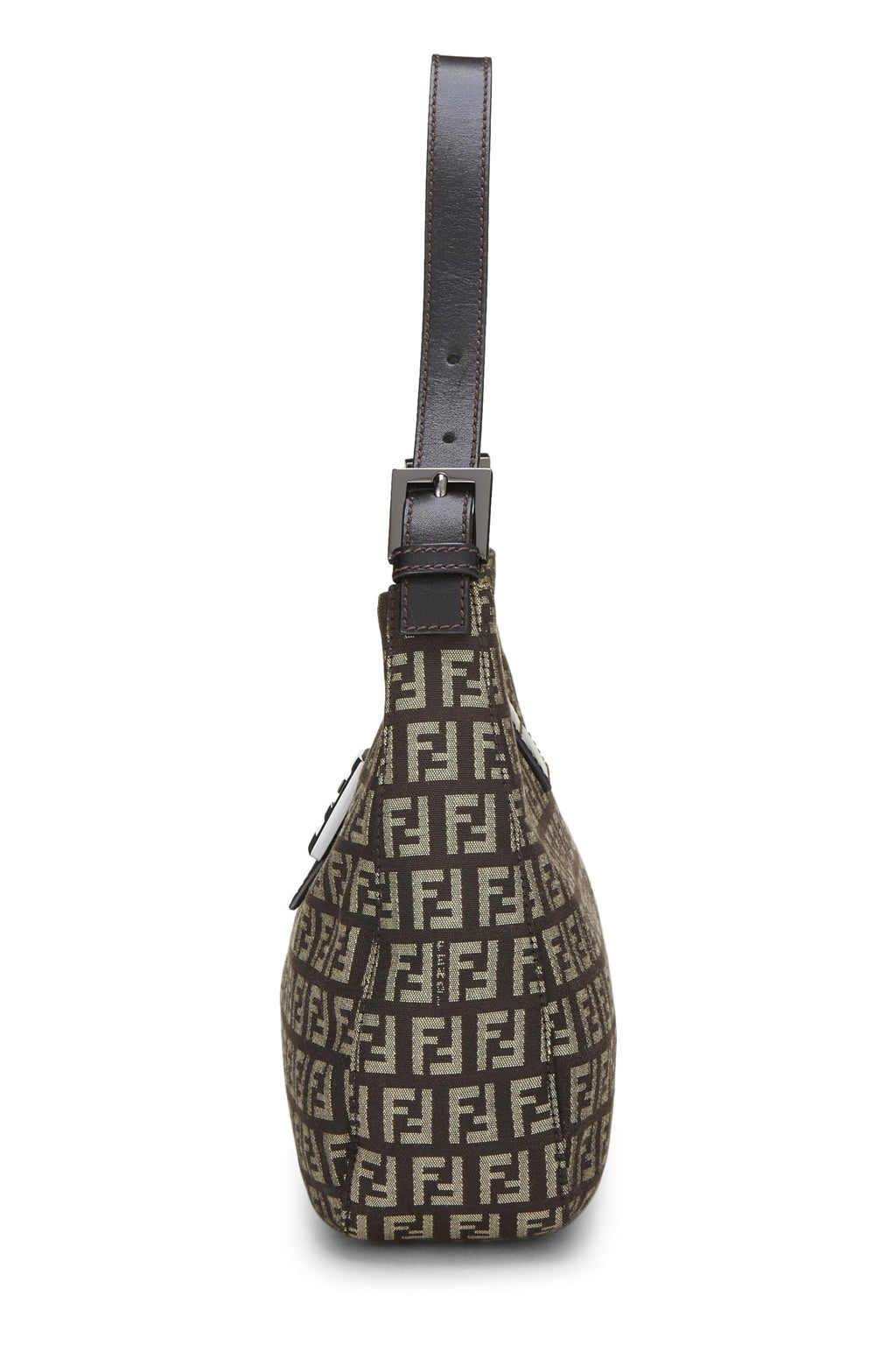 Fendi,  Brown Zucchino Shoulder Bag Small, Brown