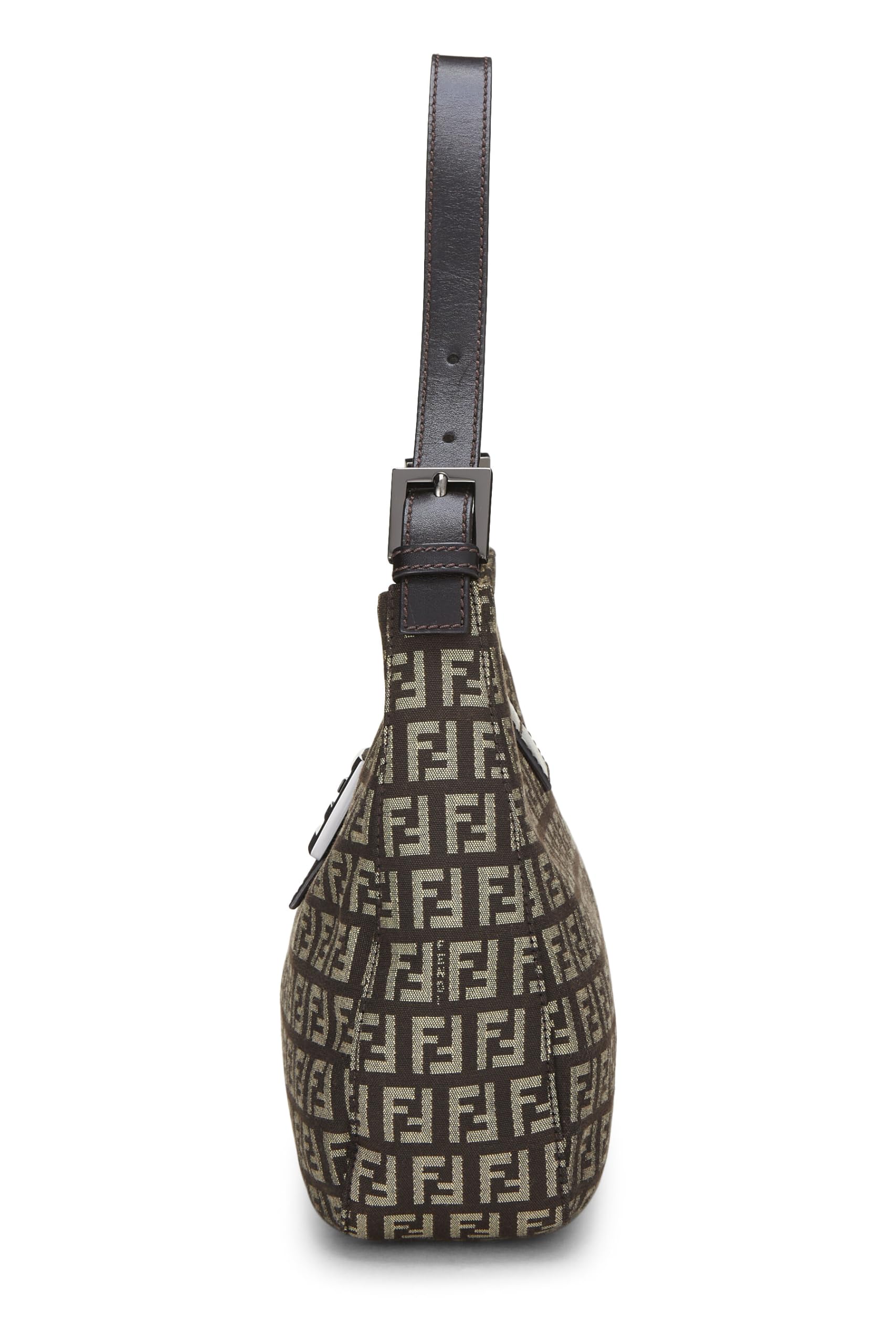 Fendi,  Brown Zucchino Shoulder Bag Small, Brown
