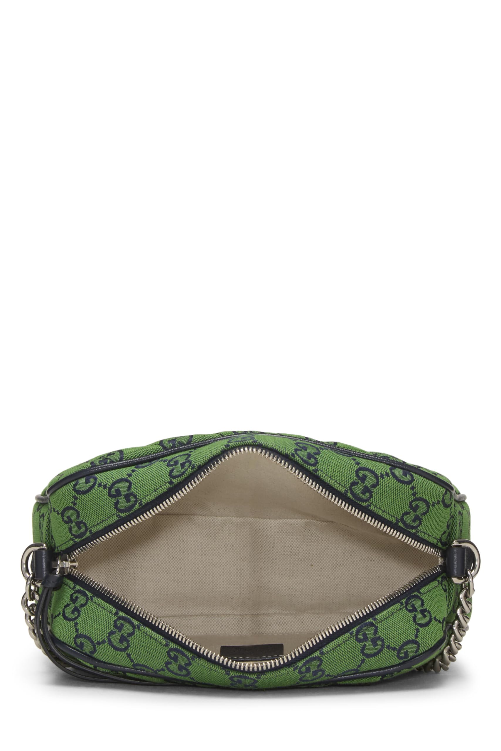 Gucci,  Green Original Gucci Canvas MatelassÃƒÆ’Ã‚Â© Marmont Crossbody Small, Green