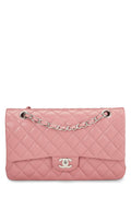 Chanel,  Pink Quilted Lambskin Classic Double Flap Medium, Pink