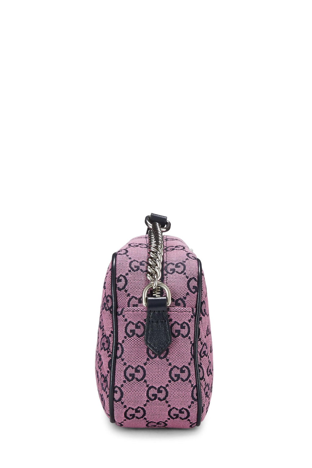 Gucci,  Pink Original Gucci Canvas Marmont Crossbody Small, Pink