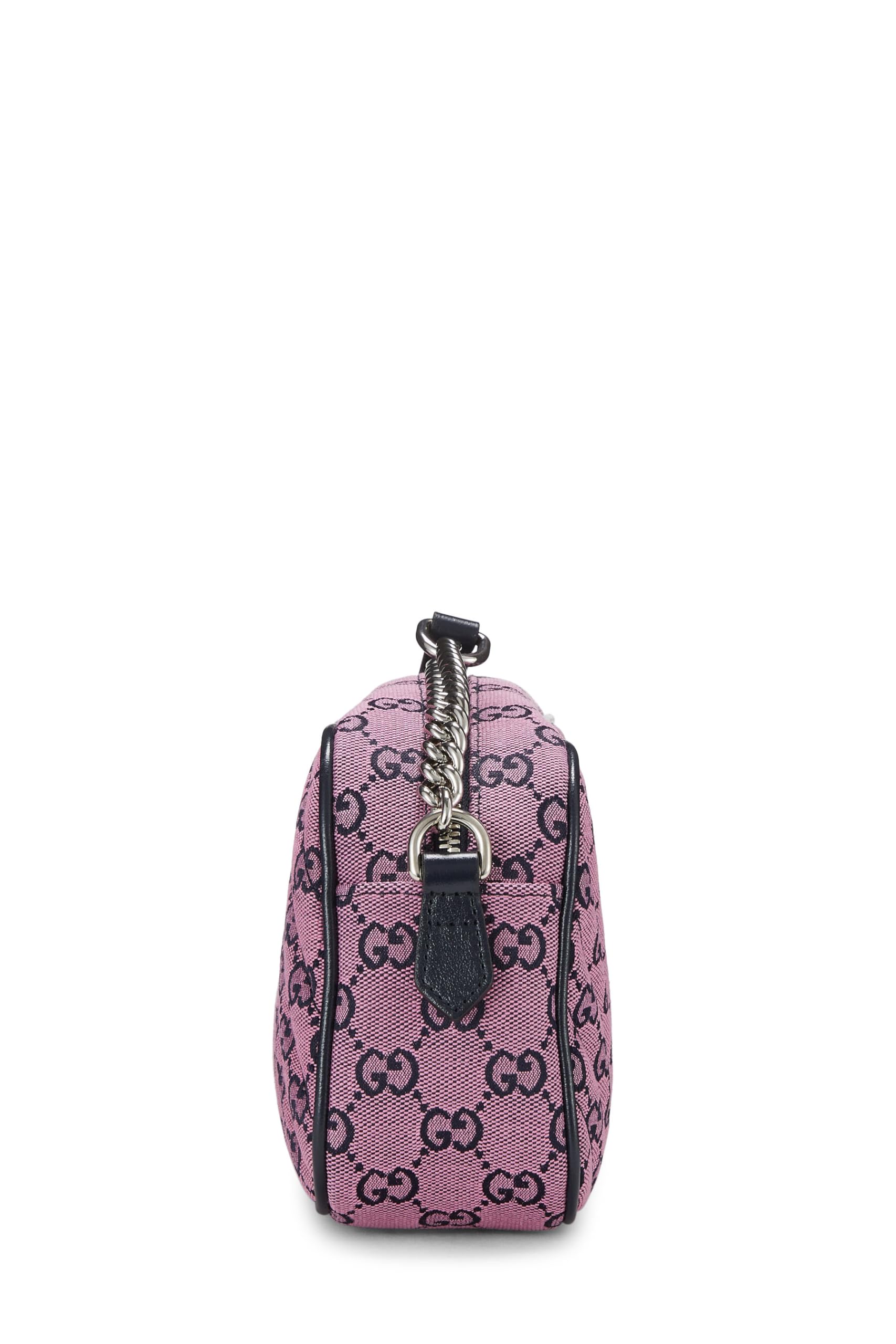 Gucci,  Pink Original Gucci Canvas Marmont Crossbody Small, Pink