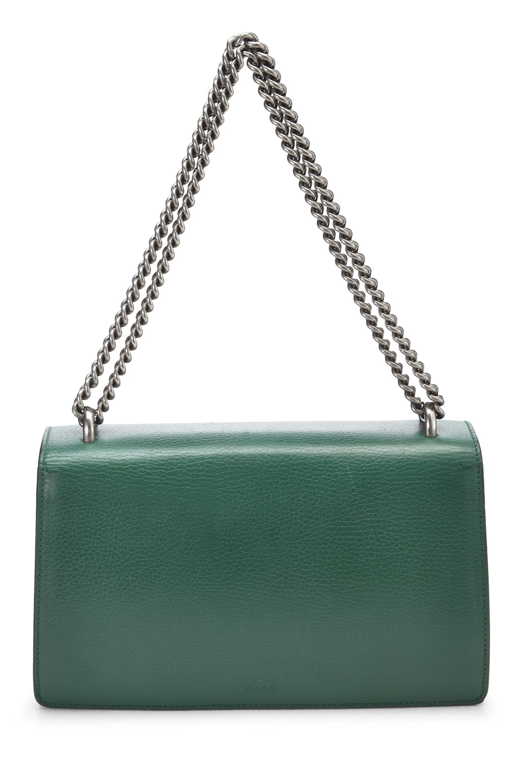 Gucci,  Green Leather Dionysus Shoulder Bag Small, Green