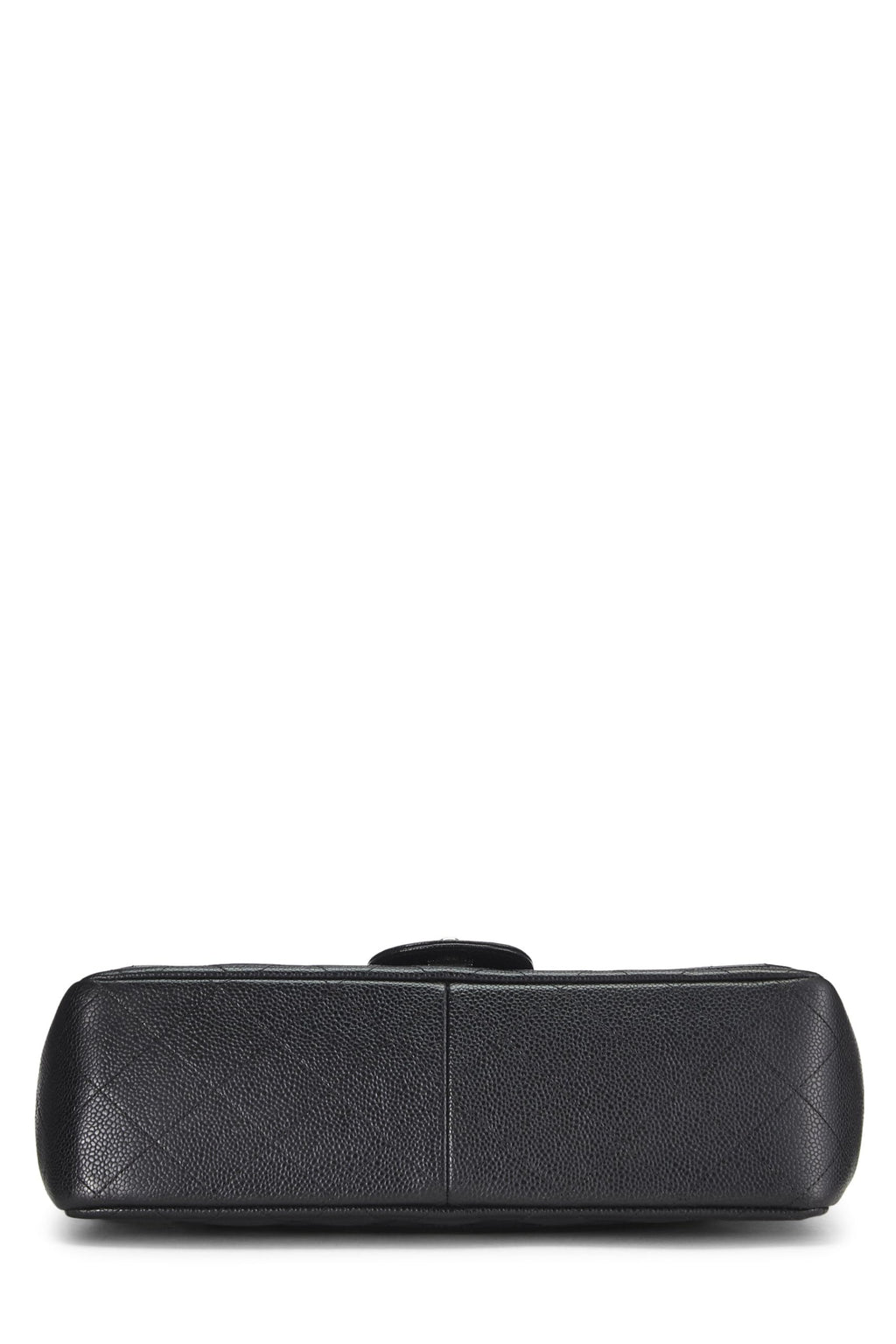 Chanel,  Black Quilted Caviar New Classic Double Flap Jumbo, Black