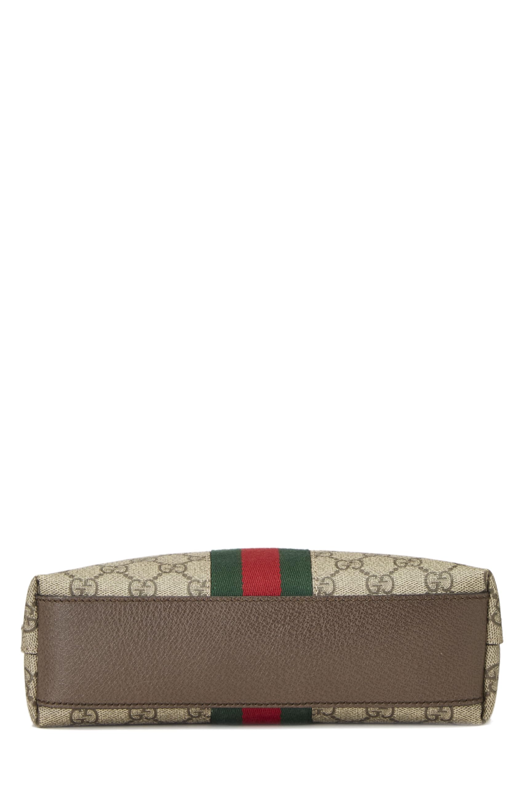 Gucci,  Original GG Supreme Canvas Ophidia Shoulder Bag Small, Brown