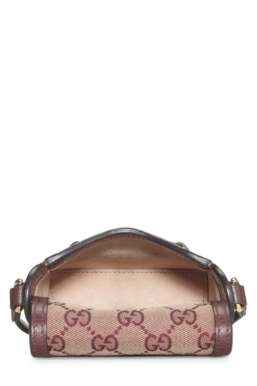Gucci,  Burgundy Original Gucci Canvas Horsebit Crossbody, Burgundy