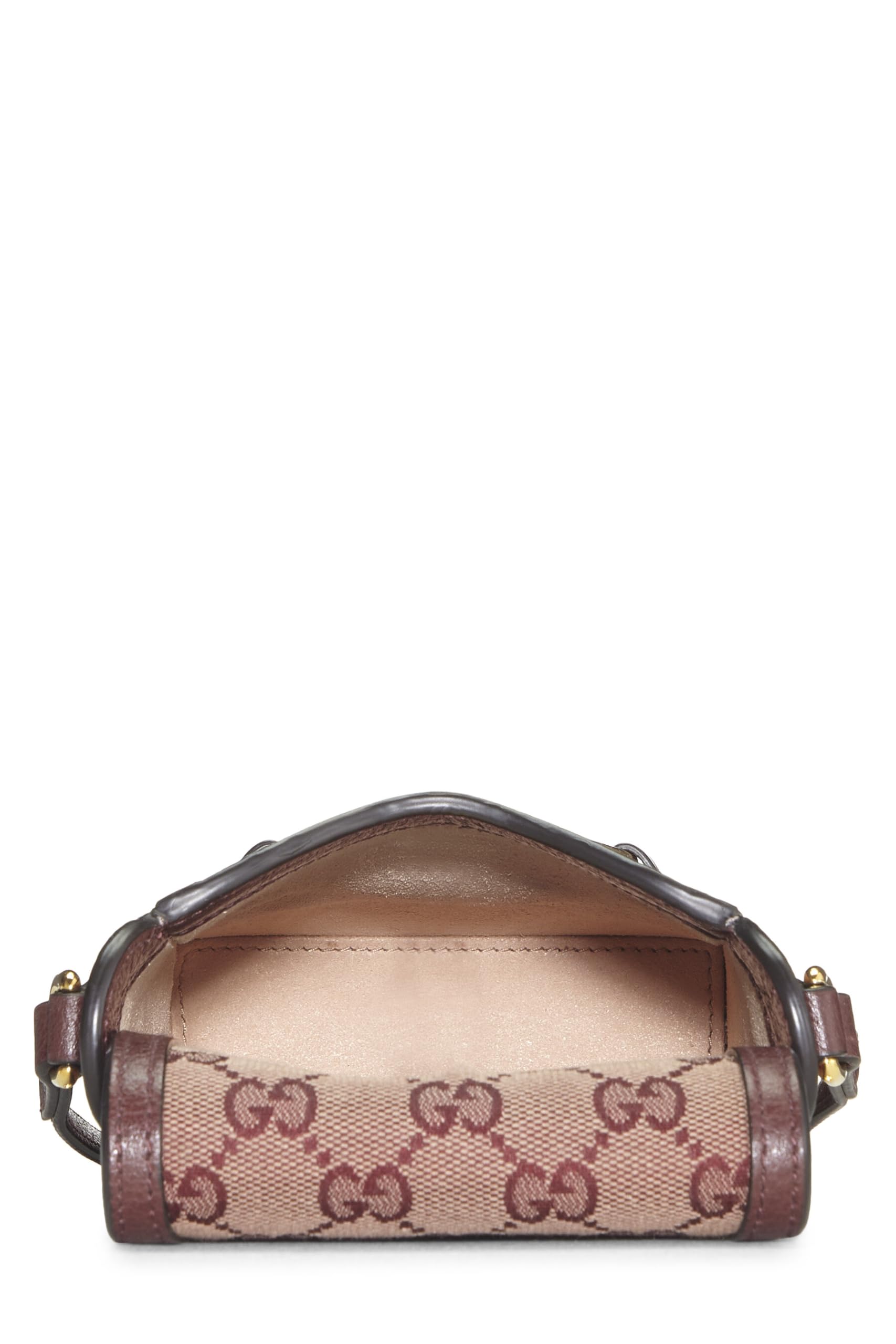 Gucci,  Burgundy Original Gucci Canvas Horsebit Crossbody, Burgundy